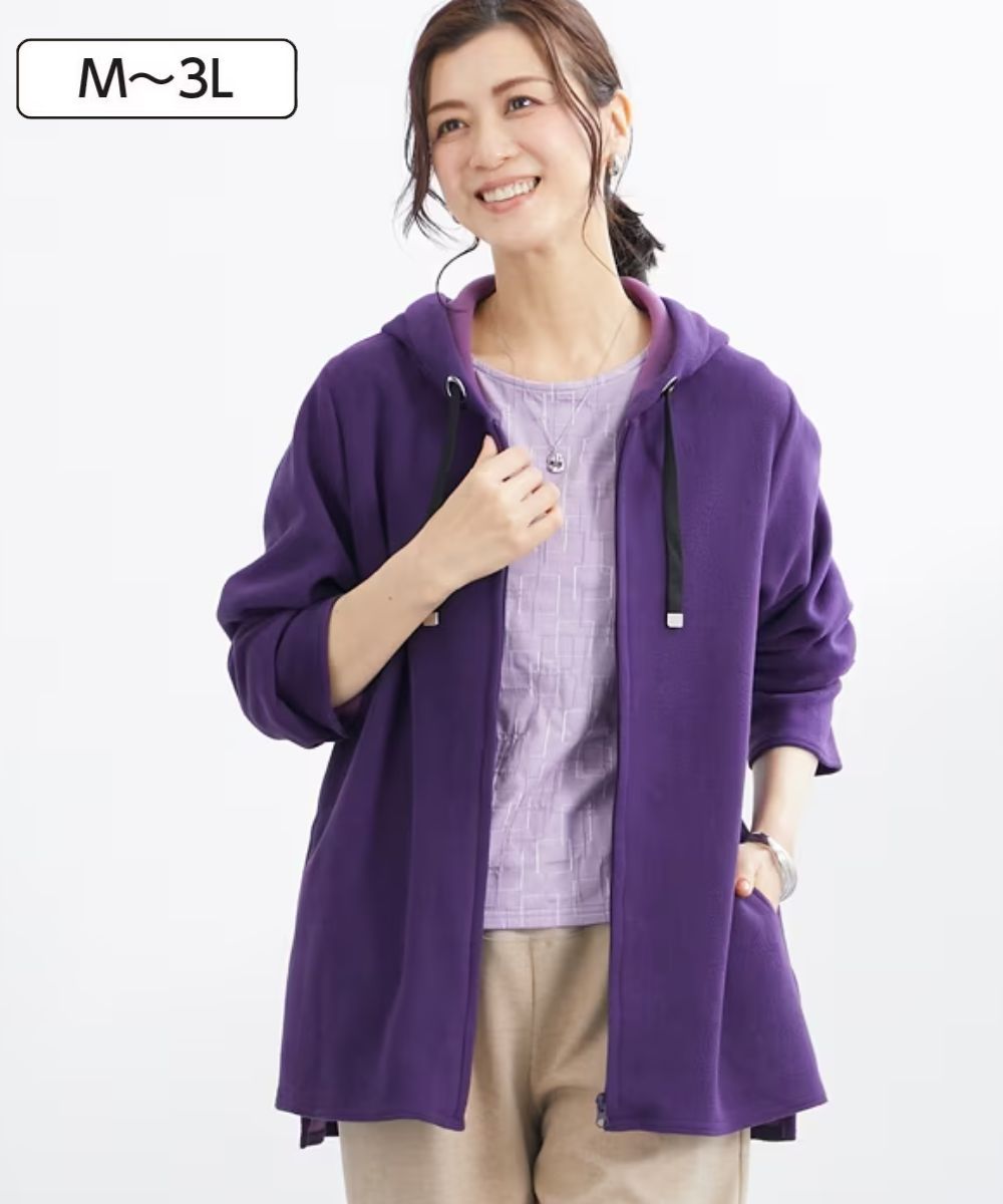 配色ボンディングフリースパーカー【アトランダム】 通販【ニッセン】