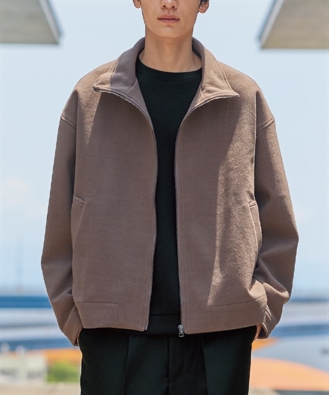 ニットメルトンジップアップブルゾン 通販【ニッセン】