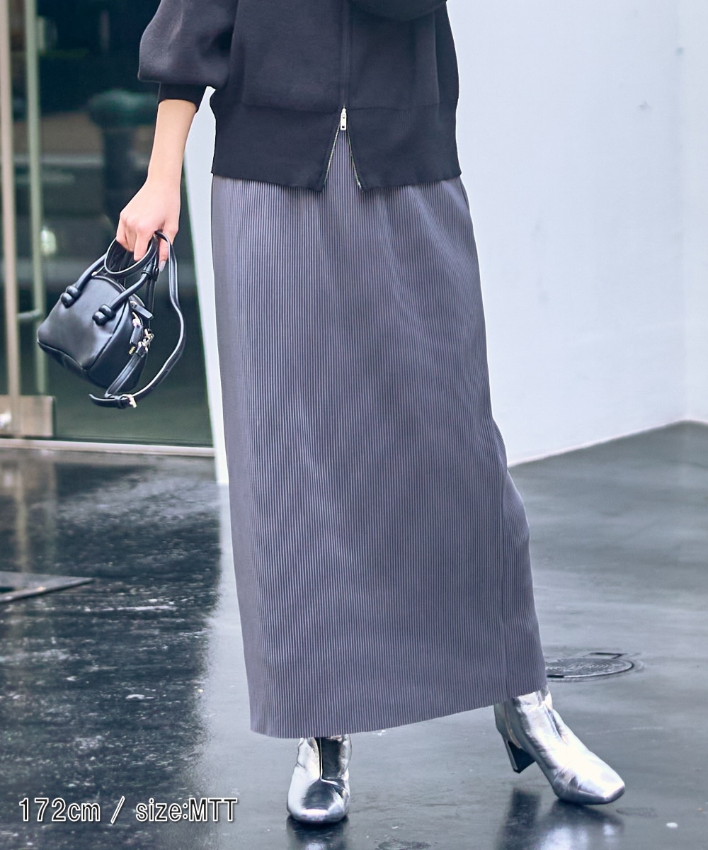 STTサイズ追加しました！】高身長 プリーツストレートスカート（トール