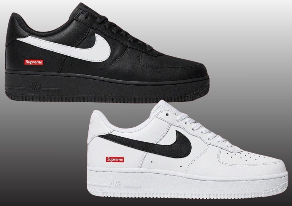 Supreme x Nike Air Force 1 Low Black White 2025 Pack | SneakerFiles
