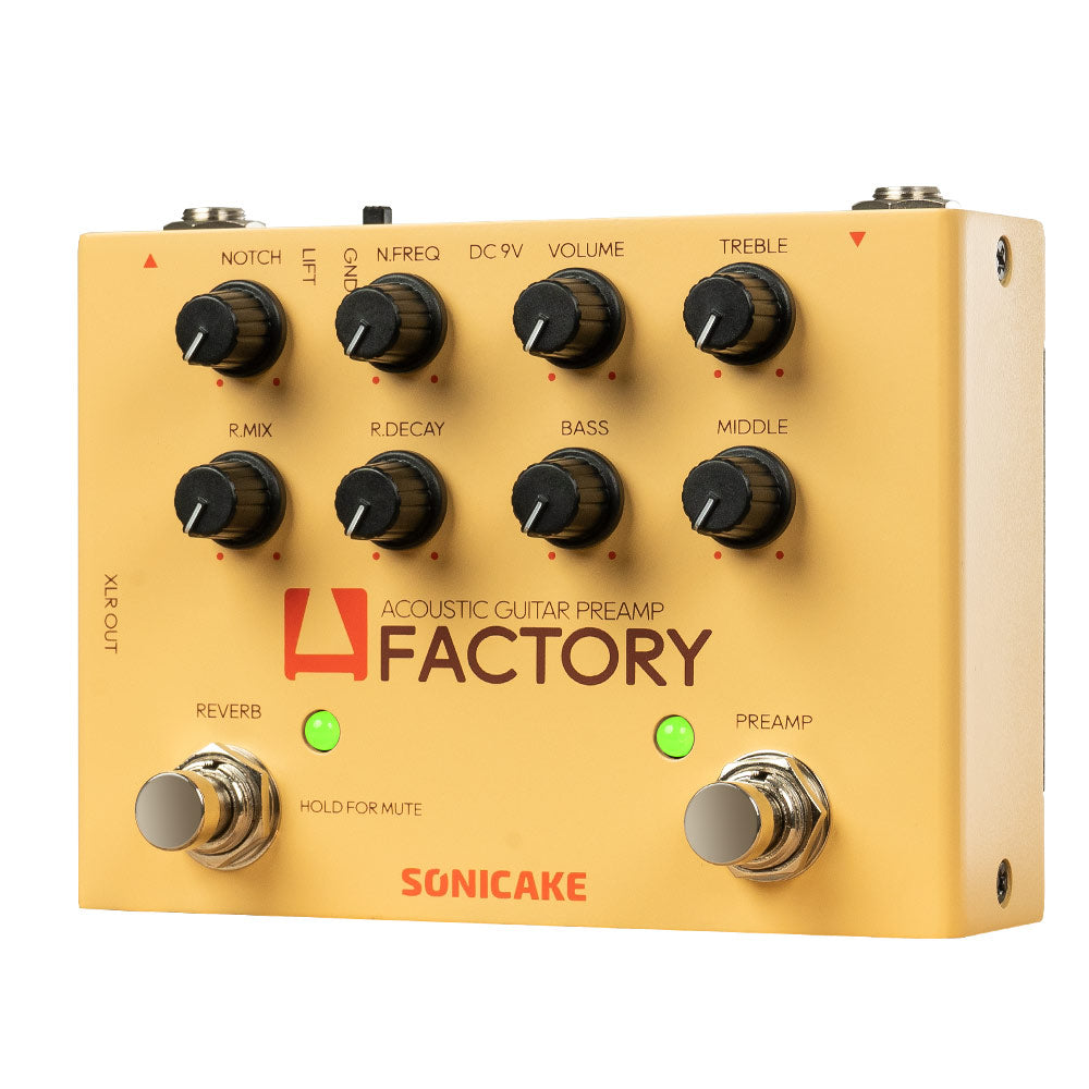 SONICAKE A Factory: Acoustic Instruments Preamp with Digital Reverb