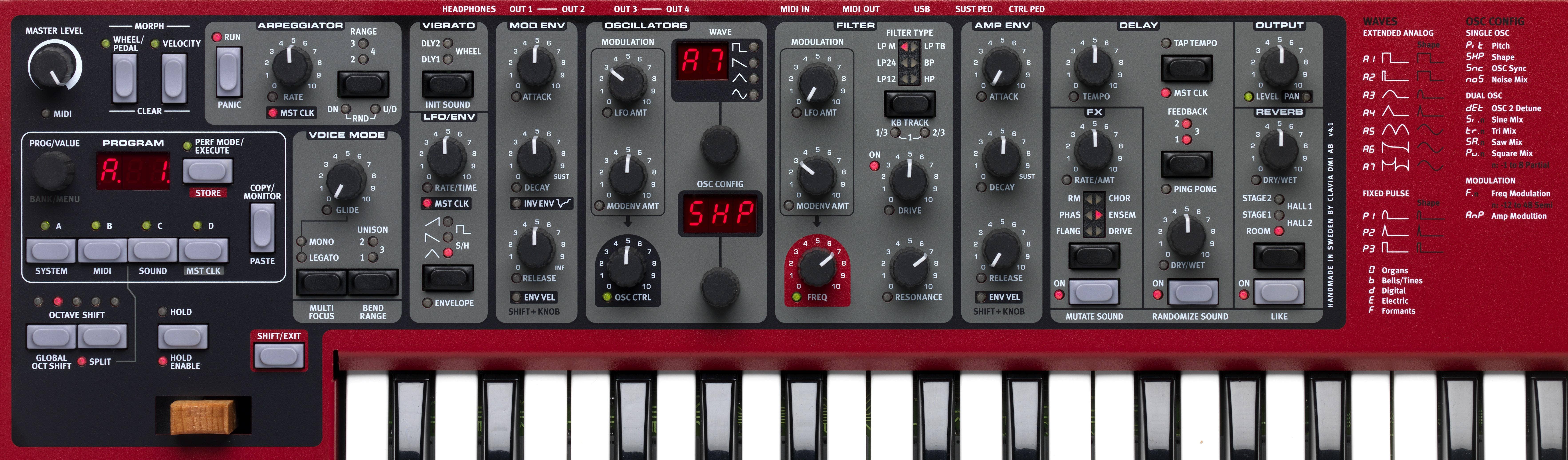 Buy sasku Nord Lead A1 Analog Modeling Synthesizer | Sam Ash Music
