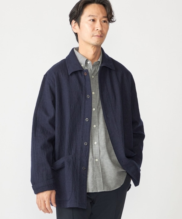 SHIPS: ブラッシュド シャツ アウター｜ SHIPS 公式サイト