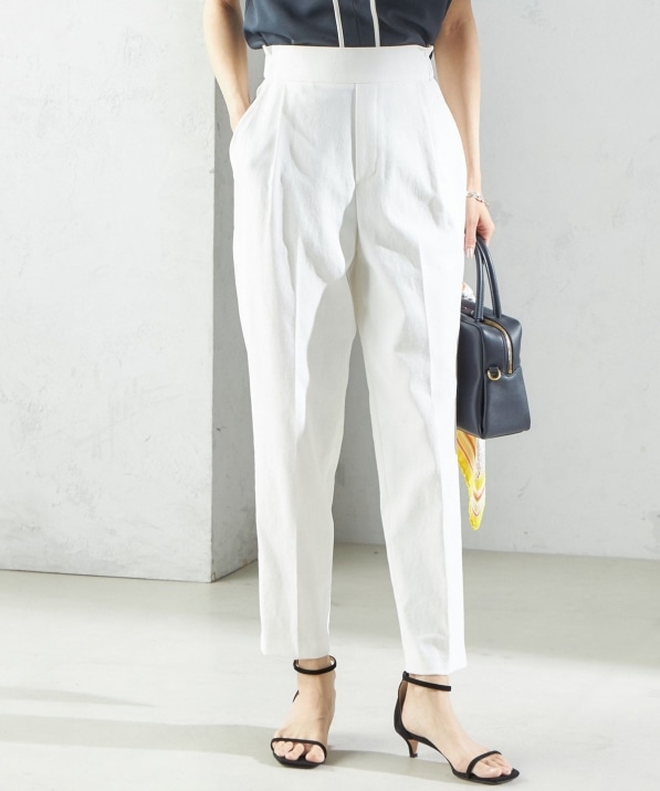 手洗い可能／UVカット〉ドライ オックス テーパード パンツ｜ SHIPS