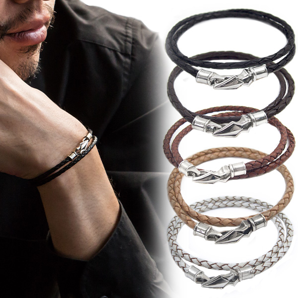レザーブレスレット｜神戸のハンドメイドのシルバーアクセサリー
