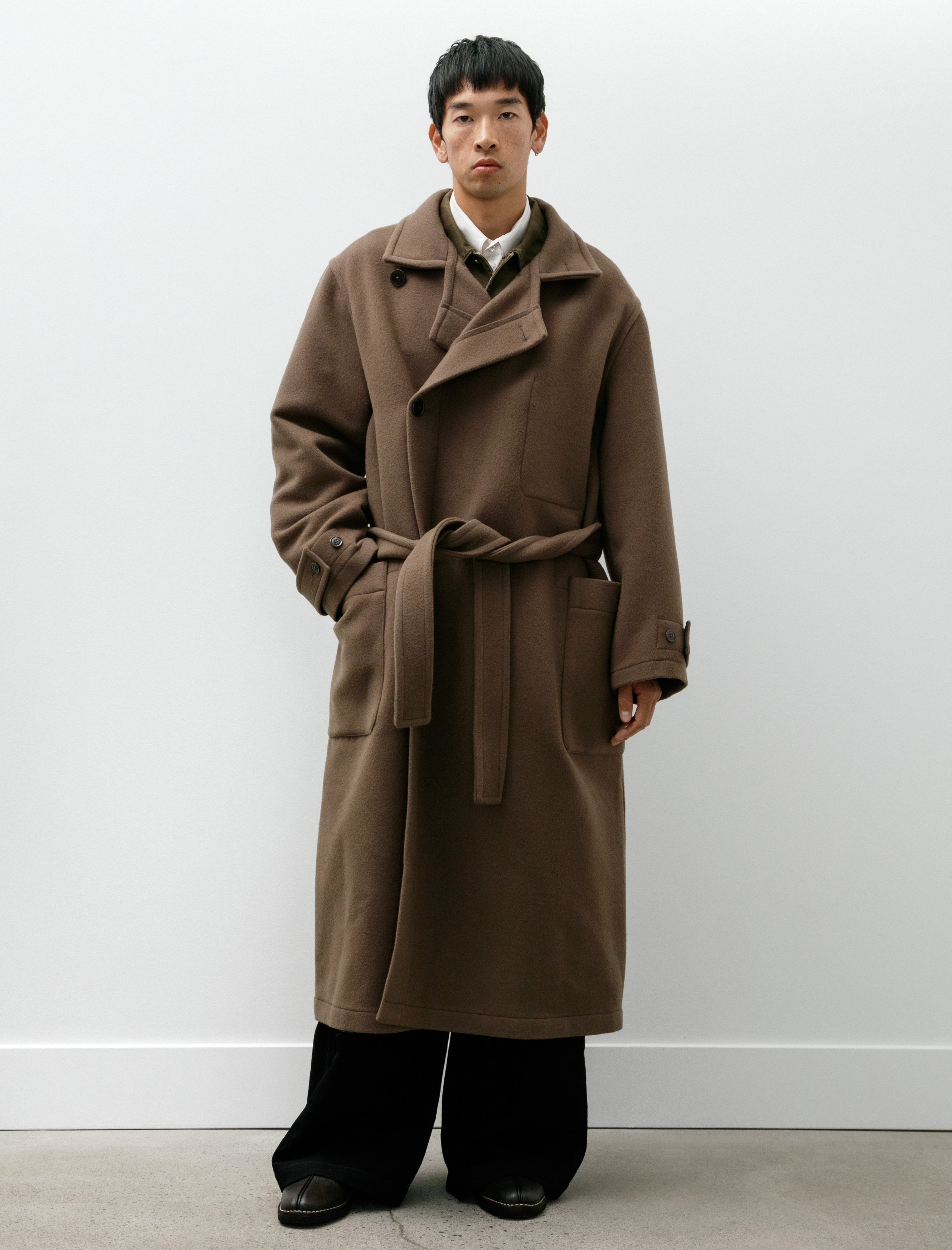 Lemaire Wrap Coat Dark Squirrel – Neighbour