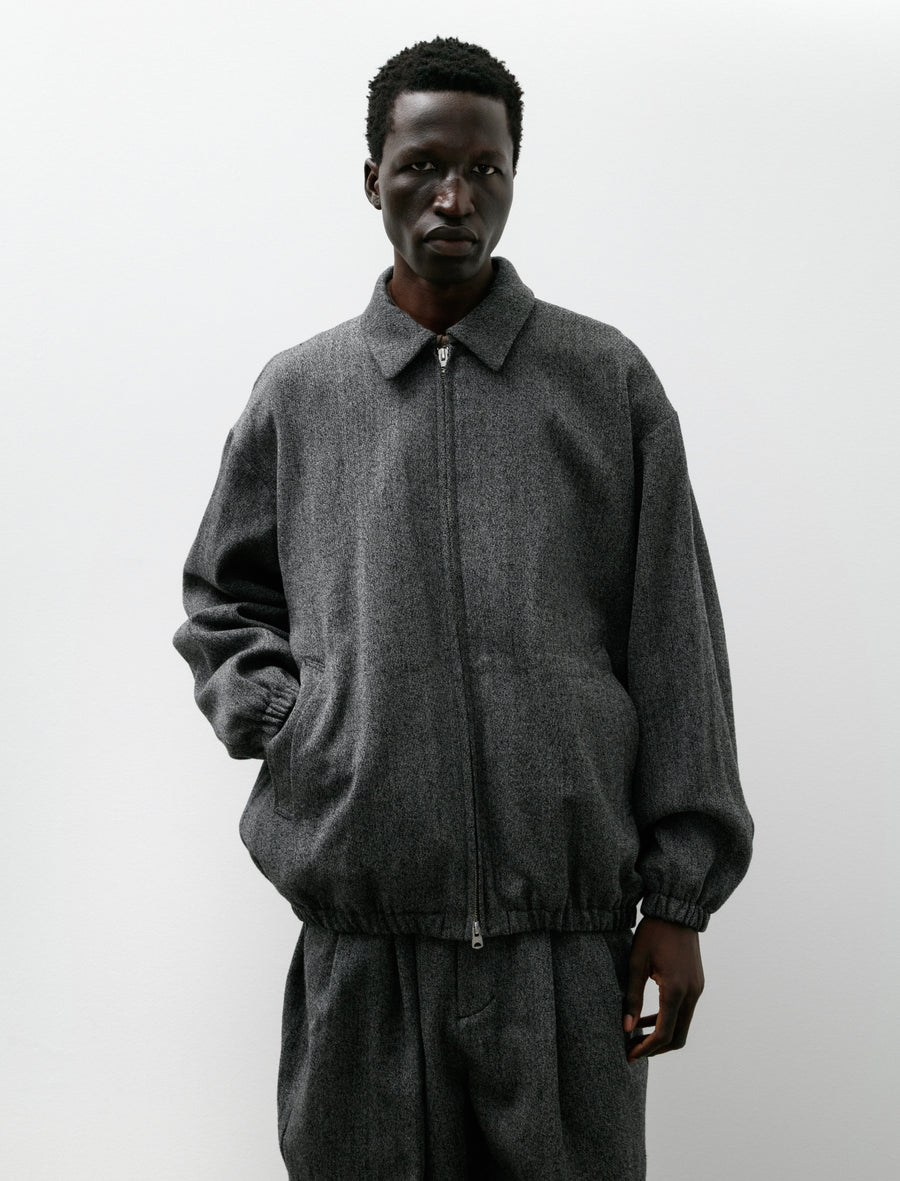 Yoko Oversized Zip Blouson Black White – Neighbour