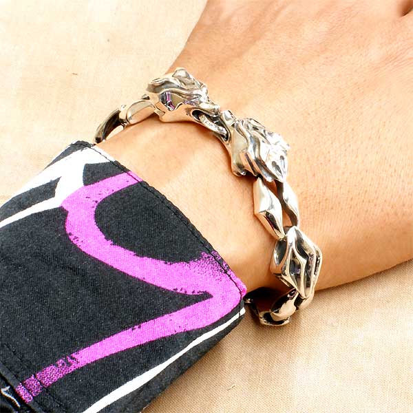 WOLFMAN B.R.S (ウルフマンB.R.S) ウォー ウルフ W ヘッド シルバー