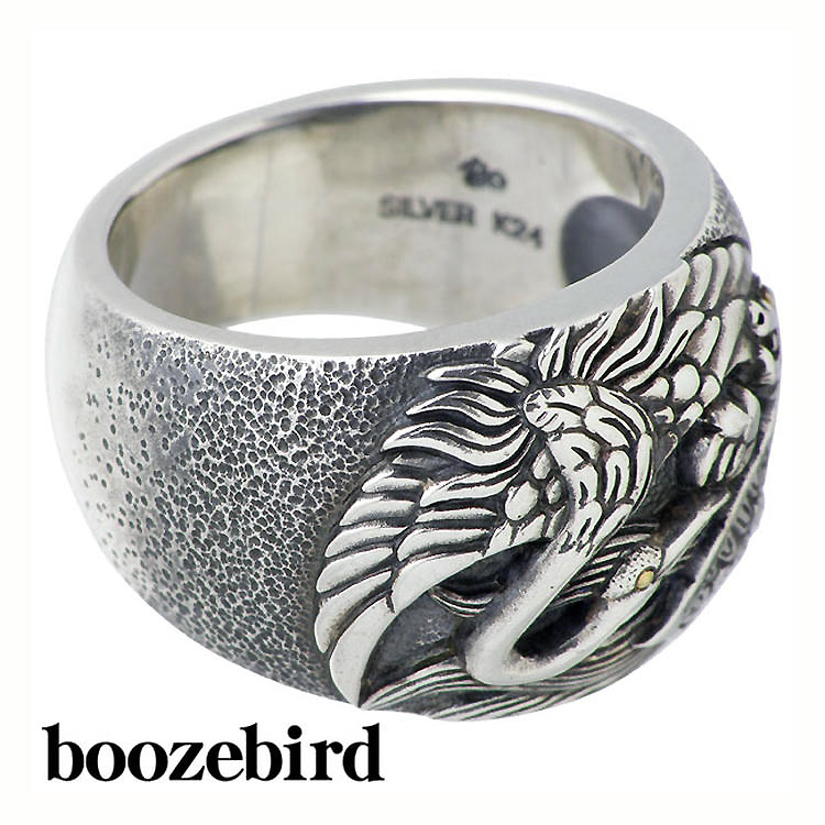 ブーズバード boozebird 鶴亀 シルバー リング 指輪 K24 15～30号