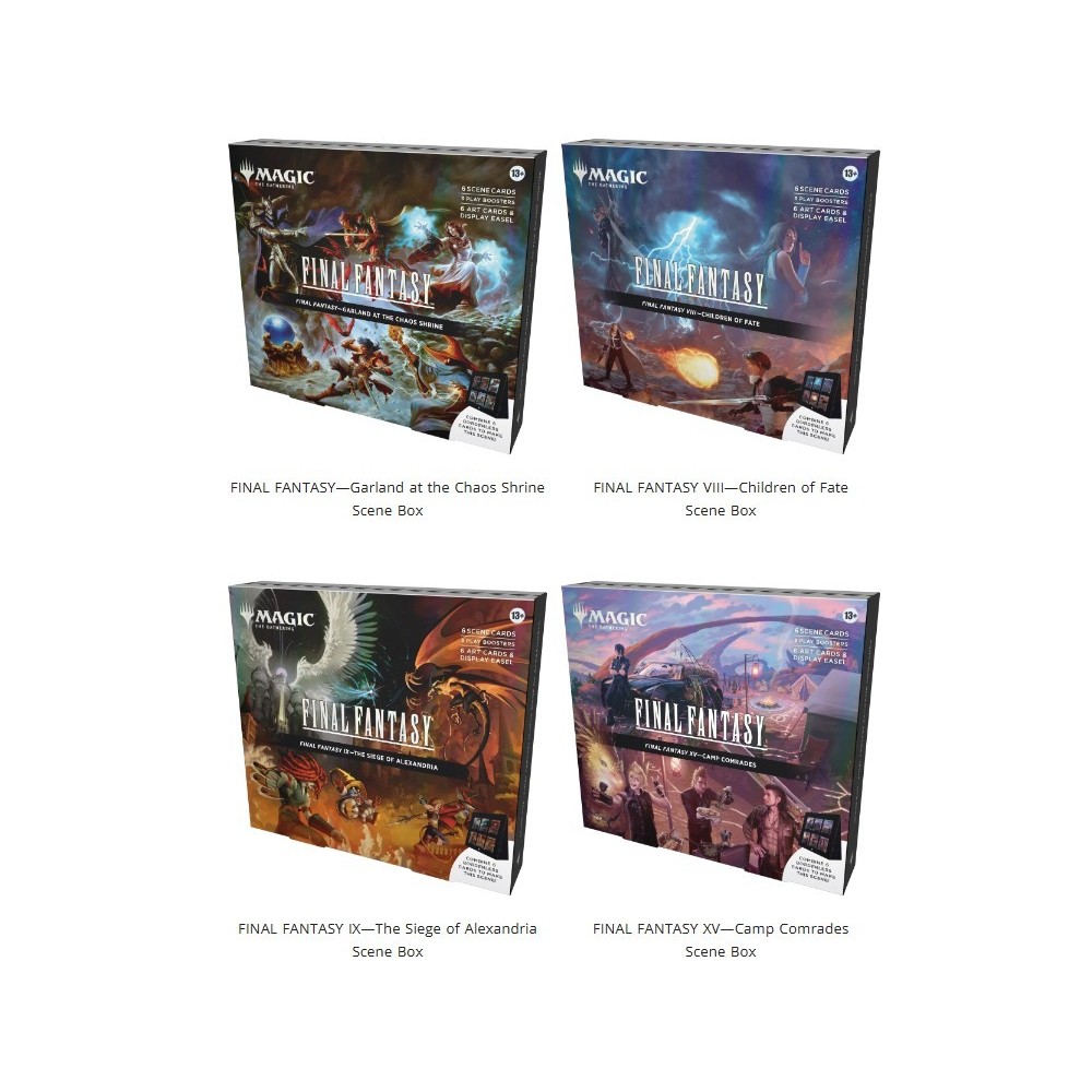 Magic the Gathering Final Fantasy Scene 4-Box Case | Steel City
