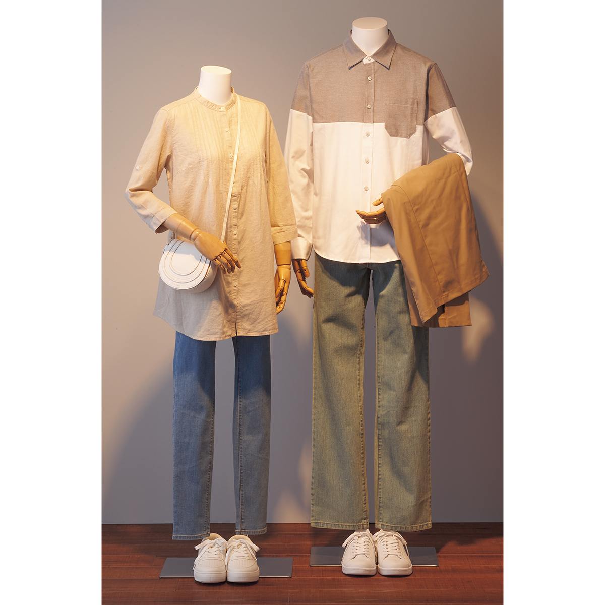 軽量ABS製 紳士腕付きトルソー〔ストエキオリジナル〕 M