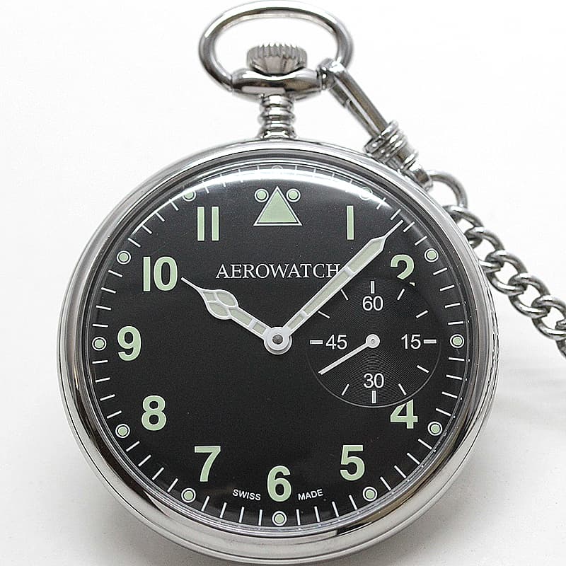 アエロ（AERO） ミリタリーデザイン 手巻き式 50827PD02 懐中時計