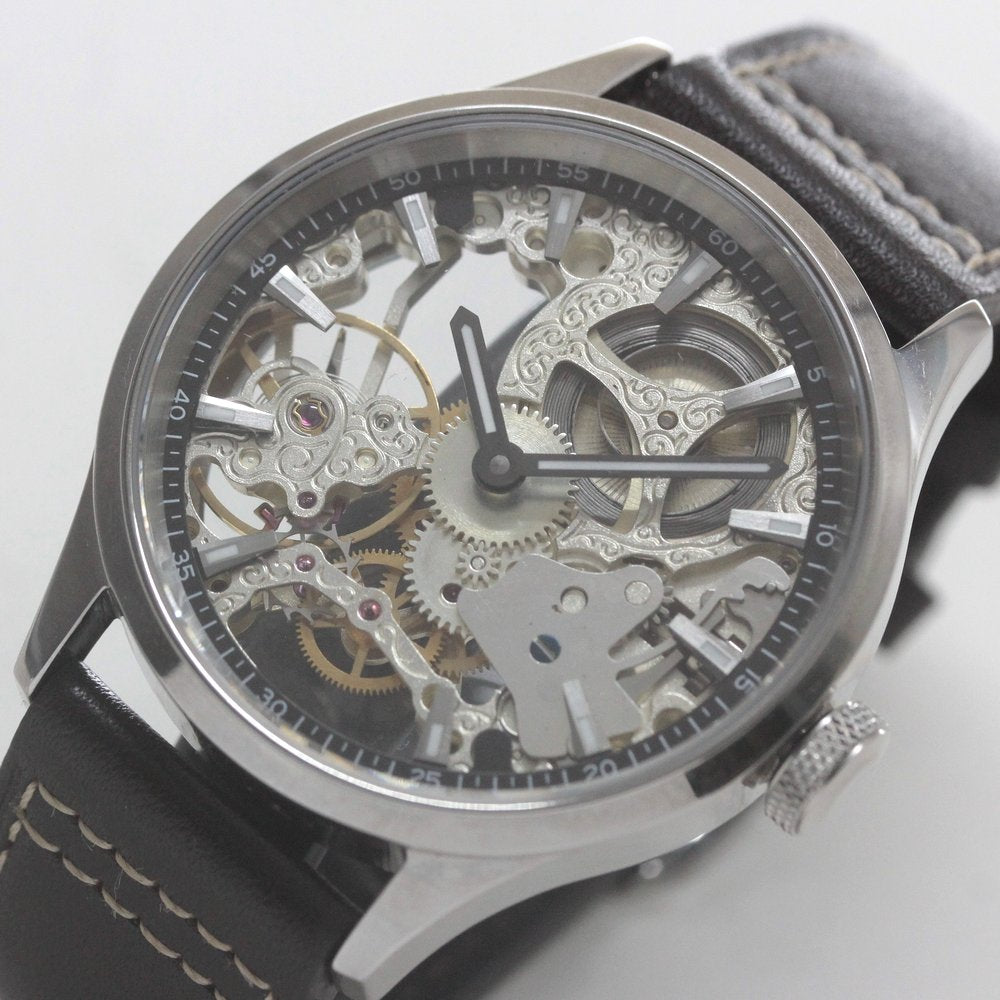 正美堂オリジナルウォッチ/腕時計/スケルトン/スイス製オールド