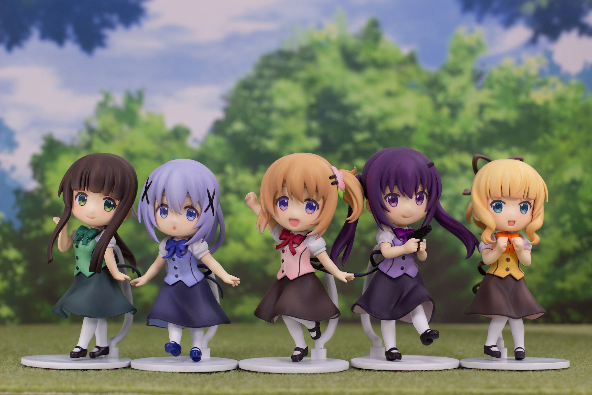 ミニフィギュア ココア・チノ・リゼ・千夜・シャロ 特設ページ