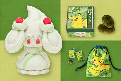 ポケモンセンターに淡いグリーンの色味がかわいい、マホイップ