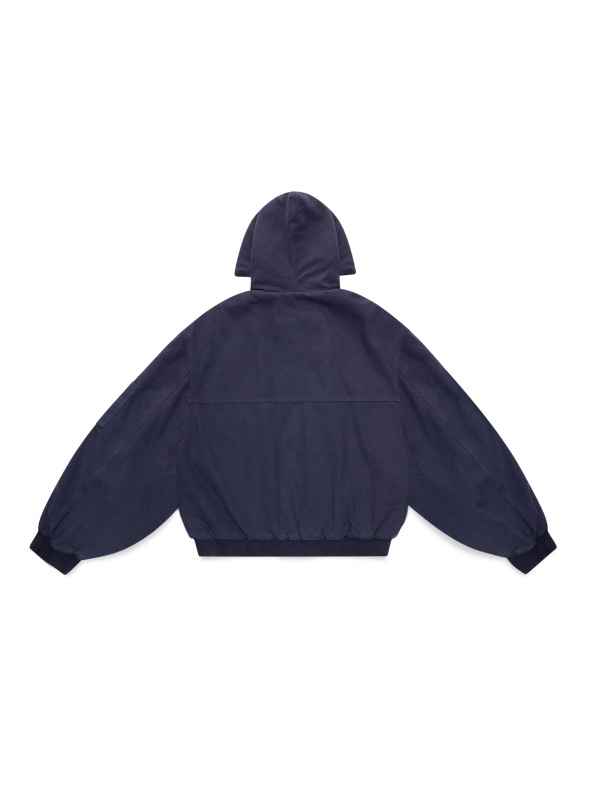 Shinzo Shige 15oz Canvas Clasp Bomber Jacket | Hand Dyed Jacket