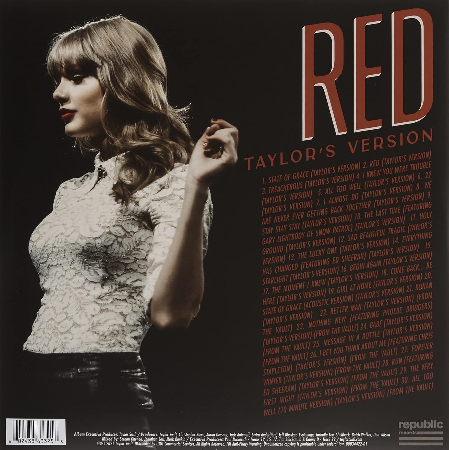 Red (Taylor's Version) Vinilo 4LP - Taylor Swift – Plastic Books