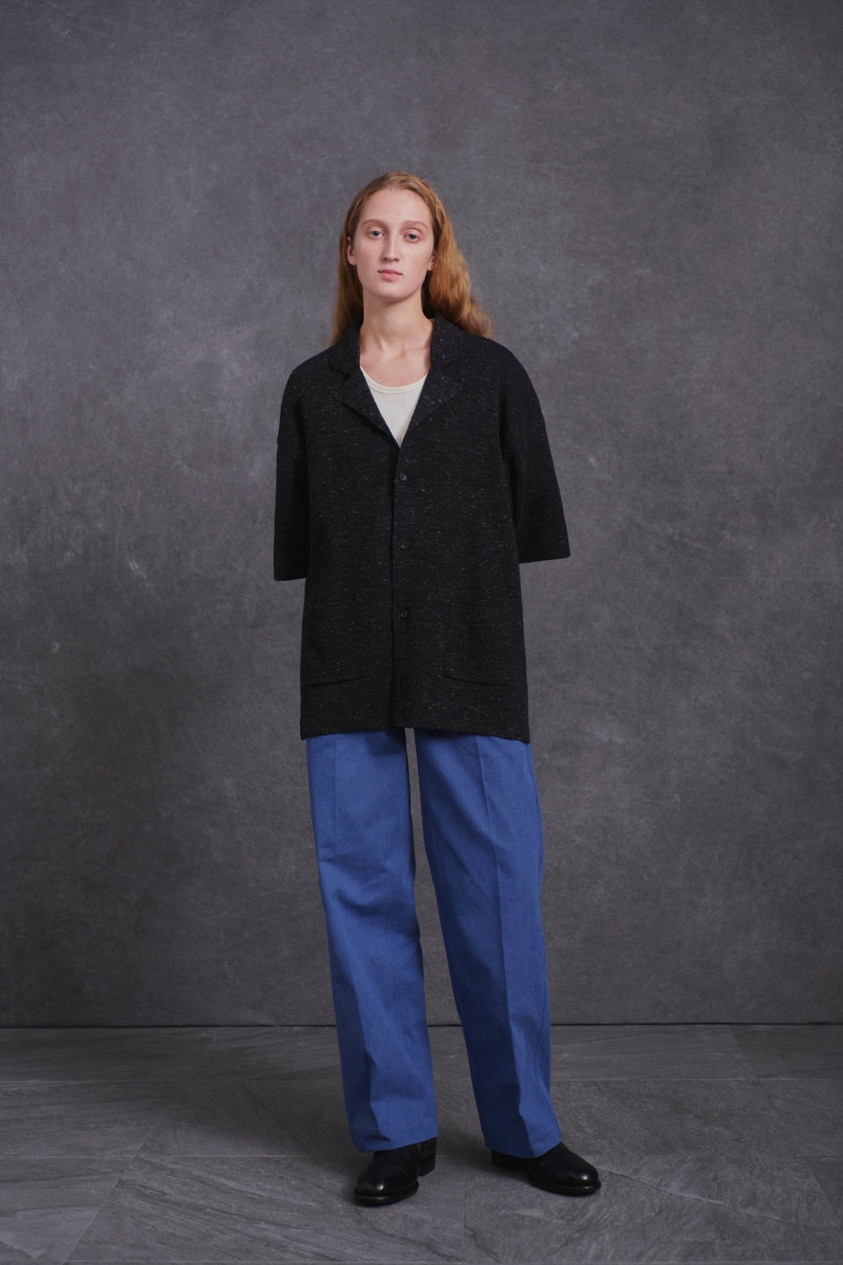 ○OLD JOE - BOUCLE HAVANA SHIRTS - GRAPHITE – PHAETON