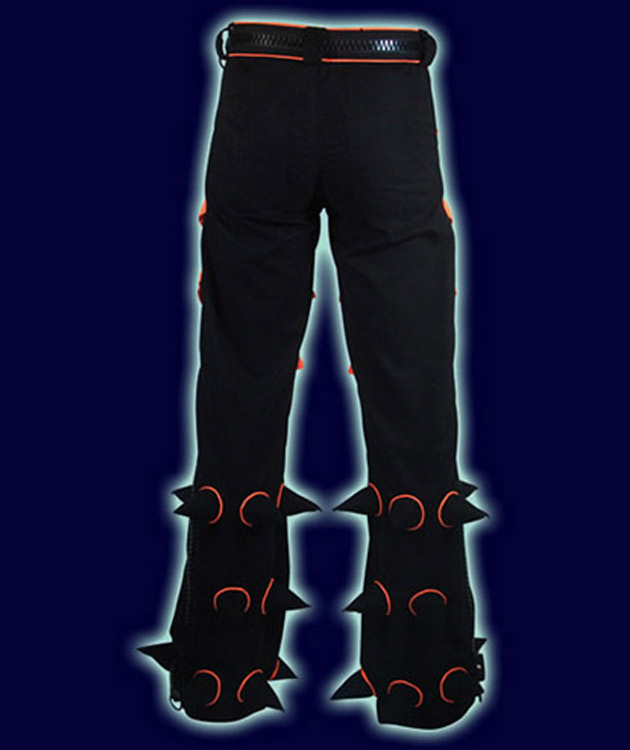 SPACE TRIBE - メンズ パンツ Spikey Pants （Orange） - PSYCHEDELIC