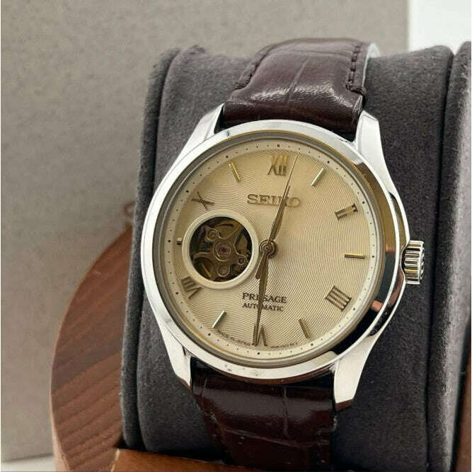 SEIKO PRESAGE JAPANESE GARDEN EDITION OPEN HEART DIAL MEN WATCH