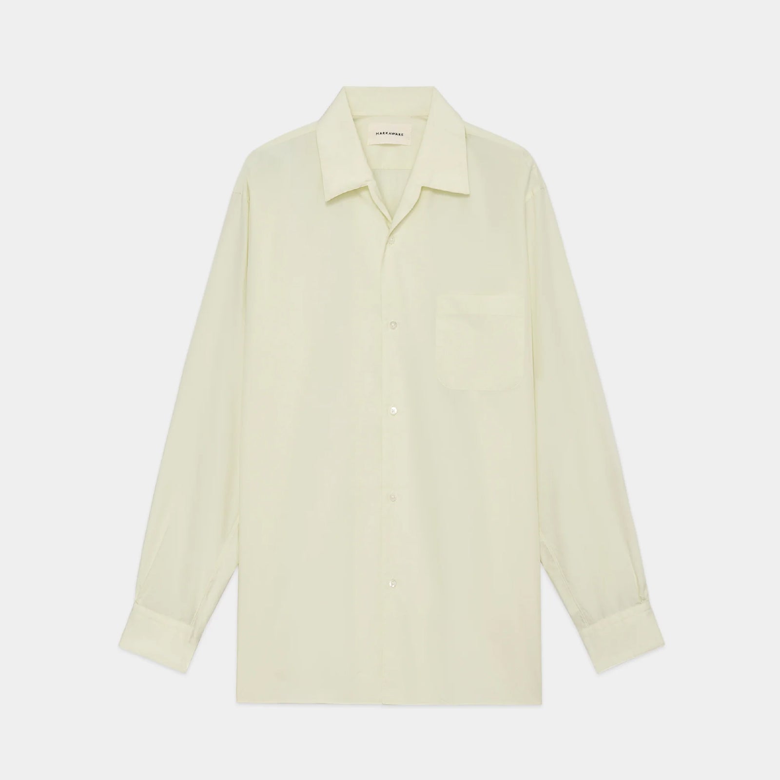 Organic Giza Typewriter Italian Open Collar Shirt | ref. / Web Store