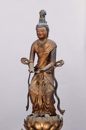 木造阿弥陀三尊像 「巧匠 法橋行快」作の発見と速報展示について