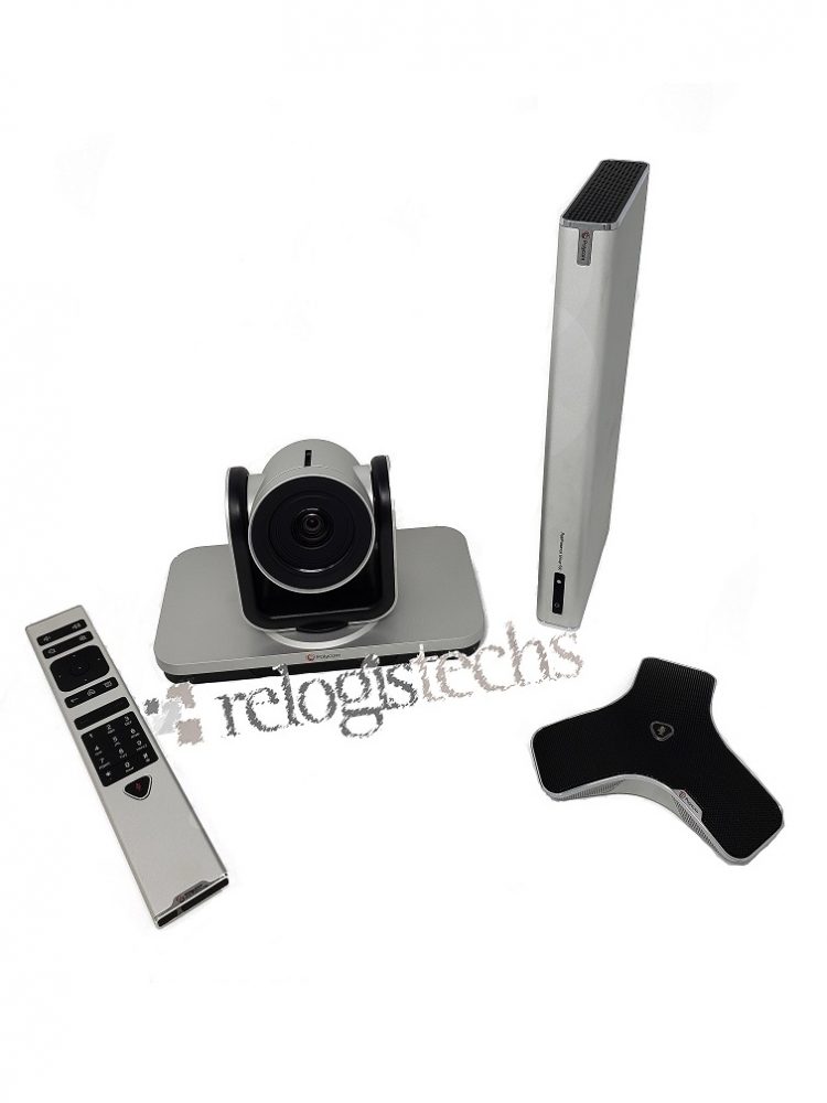 Polycom Group 500 w/Camera, Remote, and Mic – Relogistechs