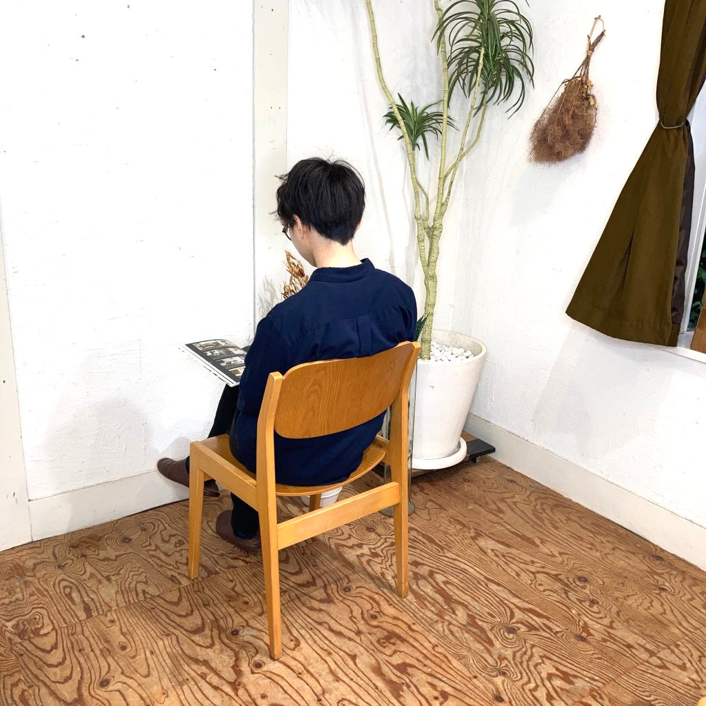 Tendo / 天童木工 ブックチェア 水之江忠臣 オーク材 ナラ材