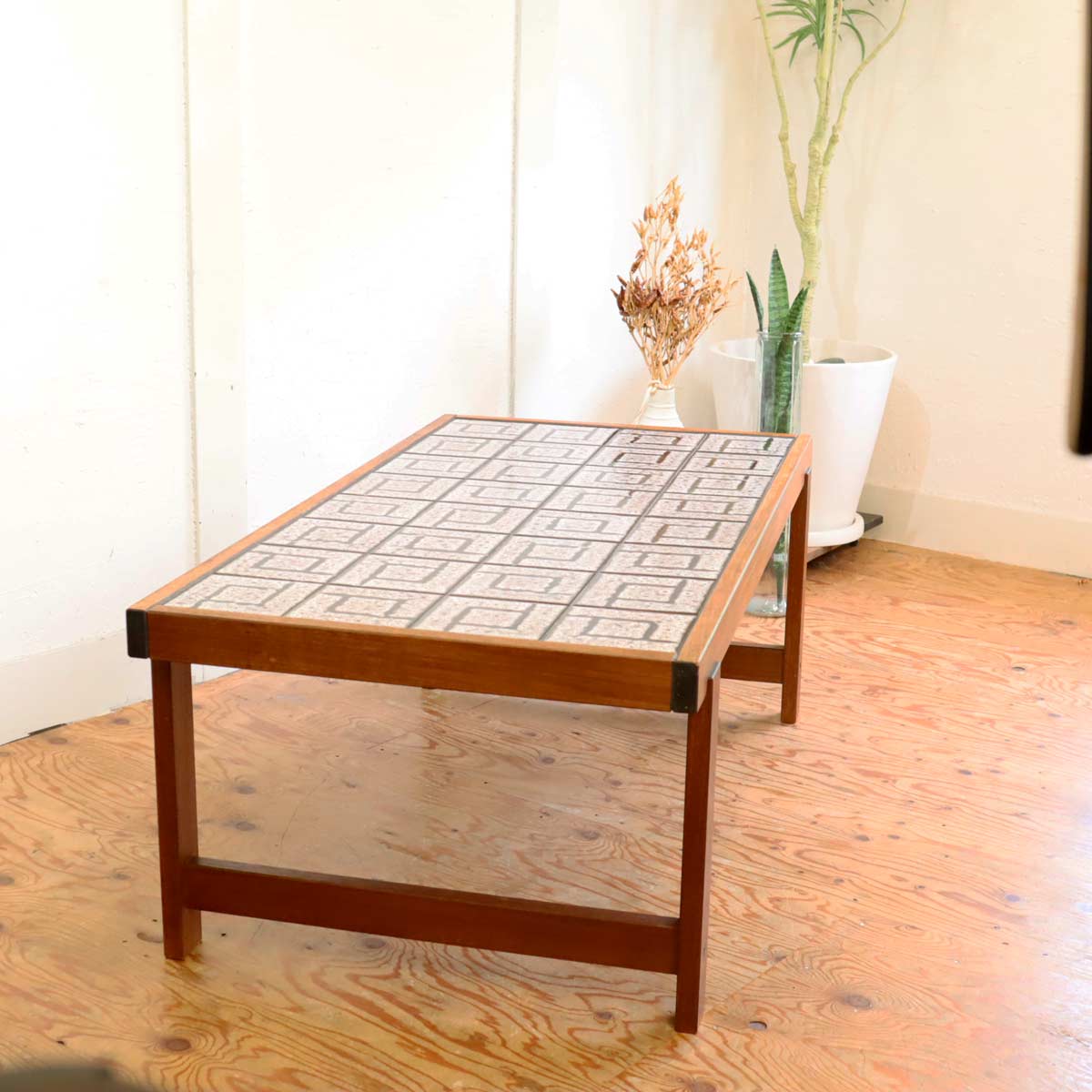 発送・引取可能！ ヴィンテージ タイル コーヒーテーブル センター