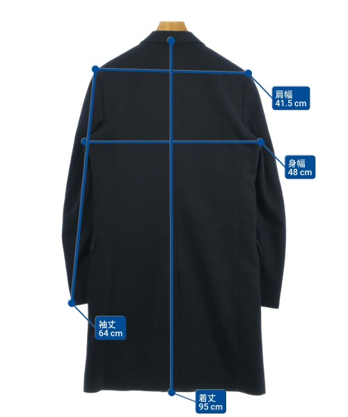 LAD MUSICIAN（ラッドミュージシャン）チェスターコート 紺 サイズ:42