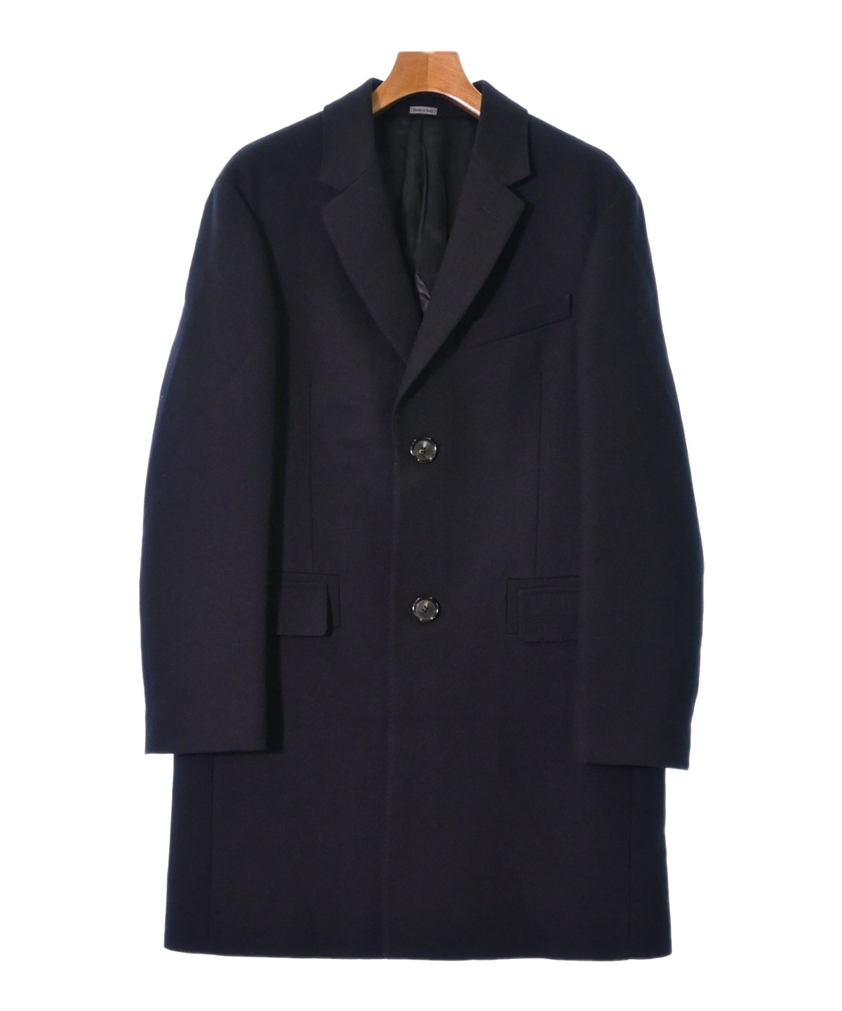 LANVIN（ランバン）チェスターコート 黒 サイズ:44(S位) メンズ