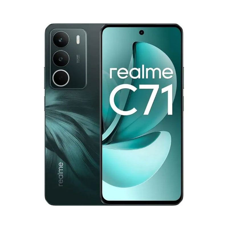 Get Realme C71 Mobile Phone, Dual SIM, 128GB, 6GB RAM, 4G Network