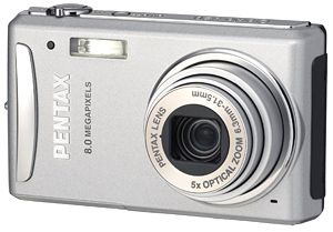 PENTAX Optio V20 - A slim, compact digital camera equipped with a