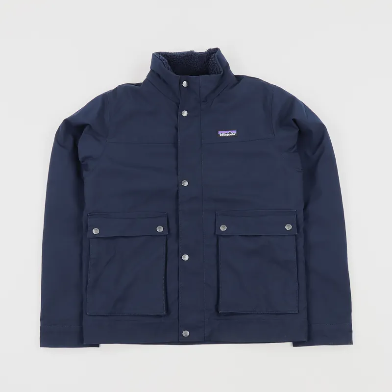 Patagonia Winter Pile Lined Maple Grove Canvas Jacket Navy