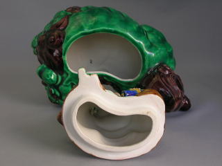 九谷焼 糠川（はせがわ）清章 獅子寿老人香炉