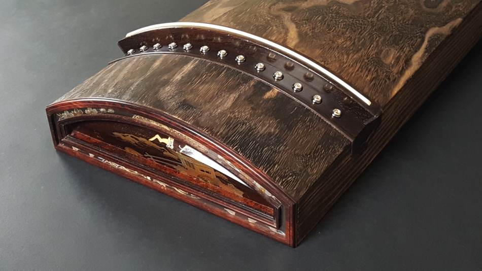 厳選中古品 琴）くり甲琴・玉縁紅木巻 WKT-TKOTO16【和楽器市場・本館】