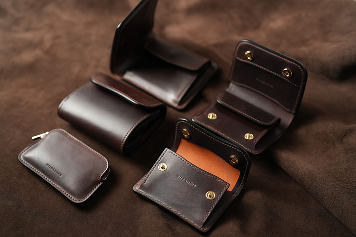 トスカーナからやってきたコードバンで製作したWILDSWANSの革小物