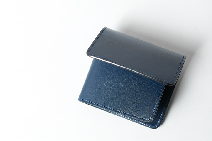 ワイルドスワンズ ネイビー レザー マネークリップ ワイルドスワンズ