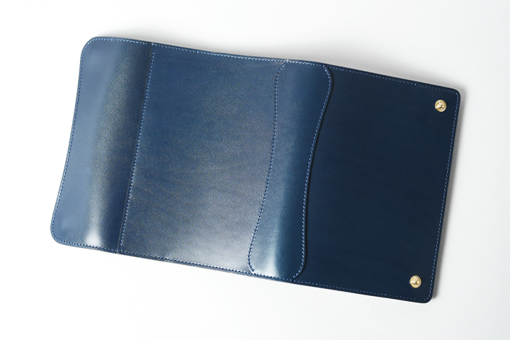 ワイルドスワンズ ネイビー レザー マネークリップ ワイルドスワンズ