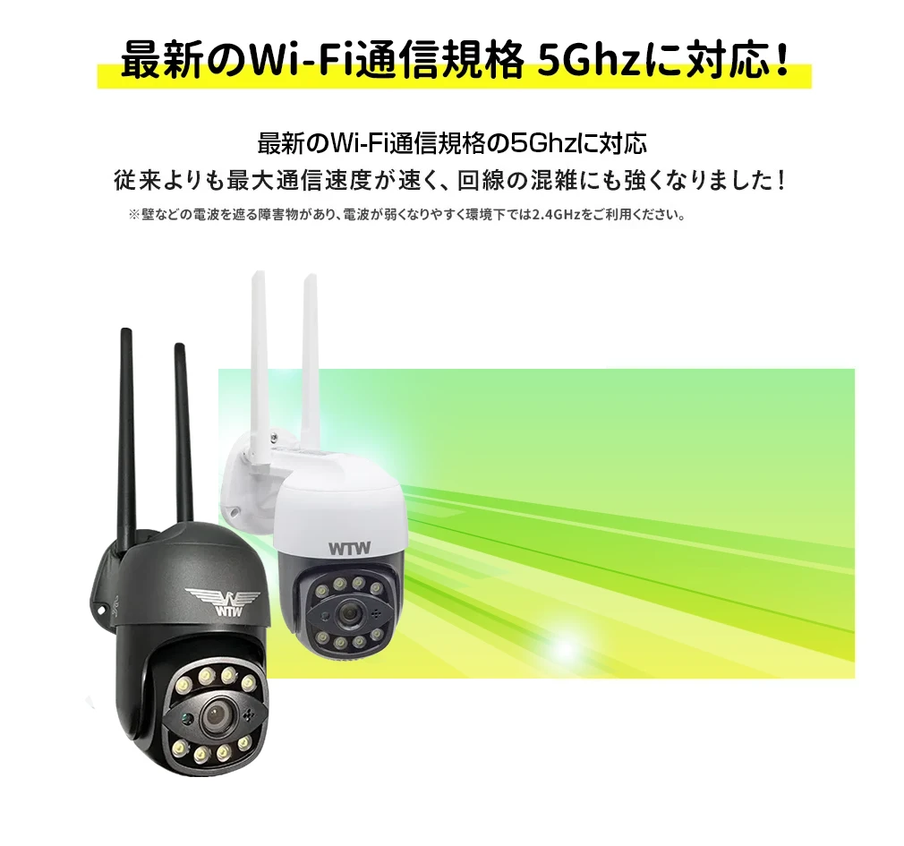 Wi-Fi 防犯灯カメラ ゴマちゃん5 Plus Wi-Fi 5Ghz対応 アンテナ内蔵