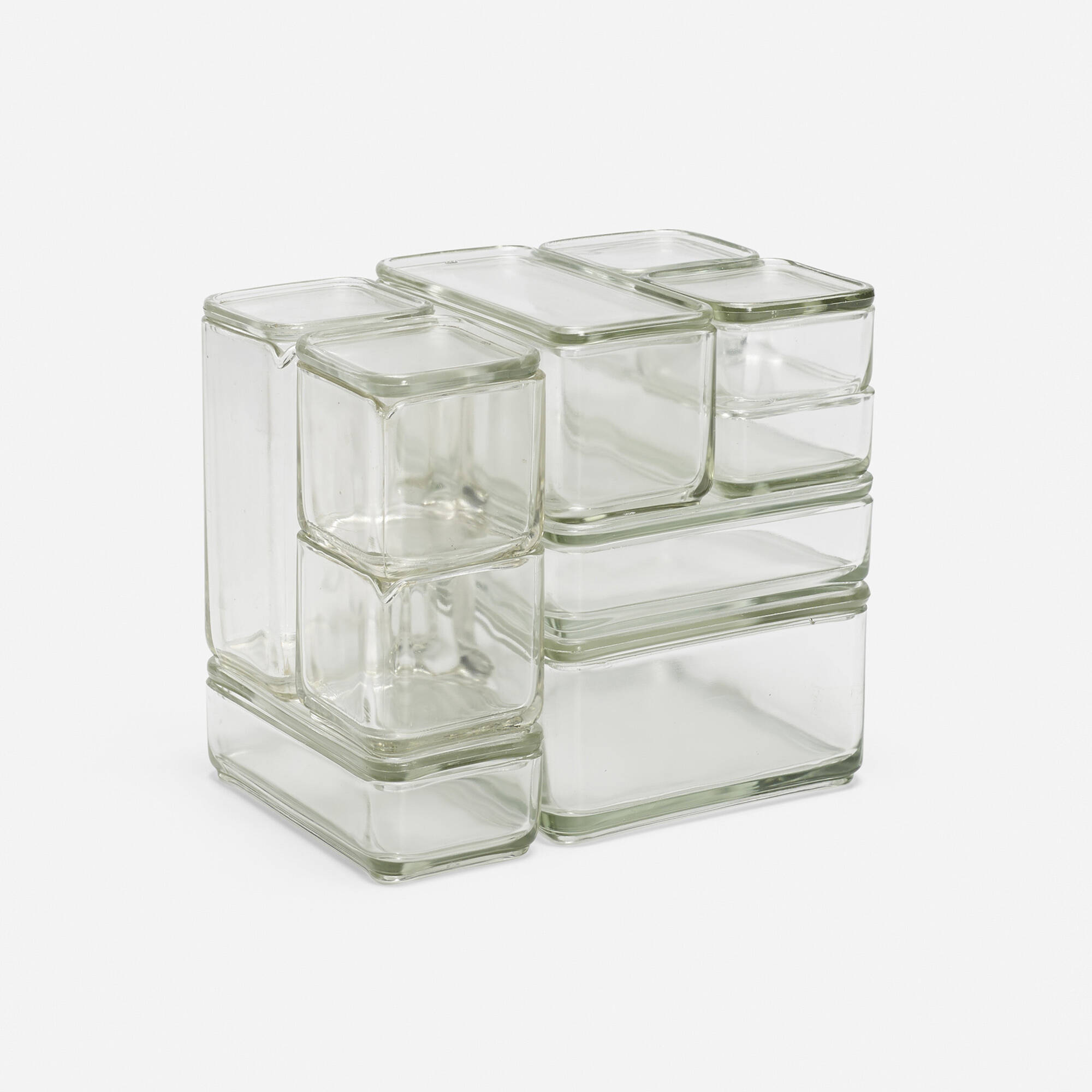 170: WILHELM WAGENFELD, Kubus stacking containers, set of ten