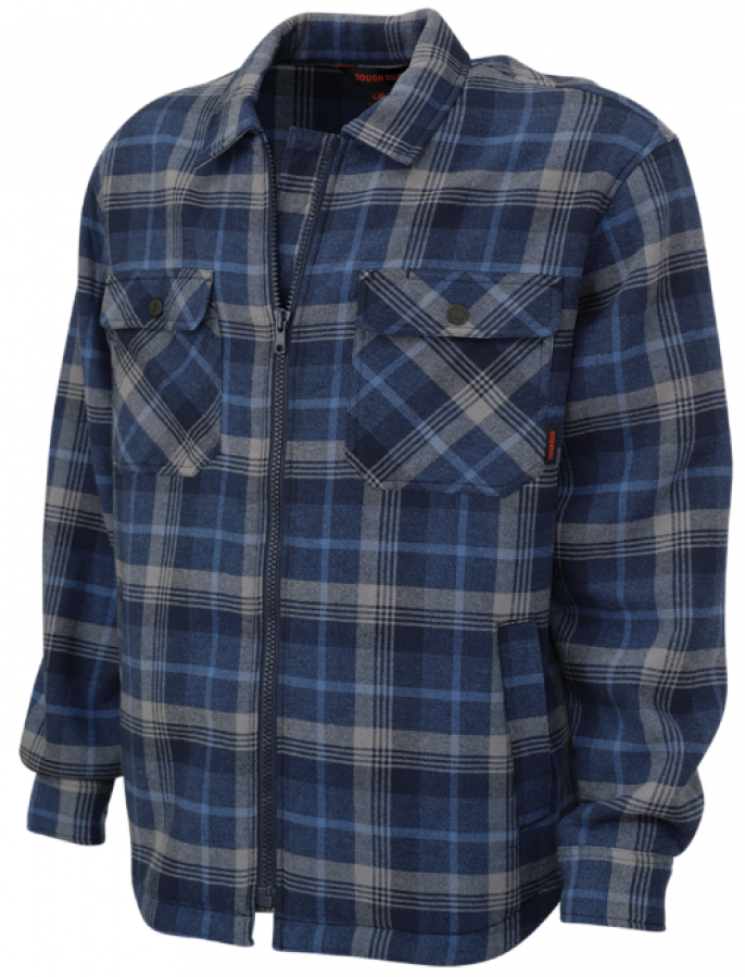 TOUGH DUCK SHERPA-BONDED FLANNEL JAC-SHIRT WS15