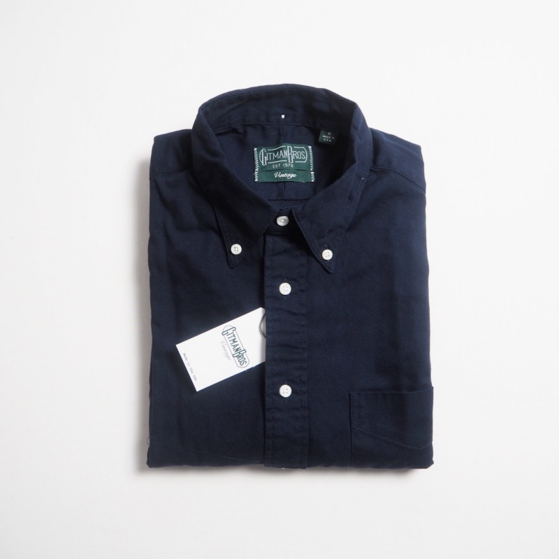 GITMAN VINTAGE ギットマンヴィンテージ 後染オックスフォードBDシャツ