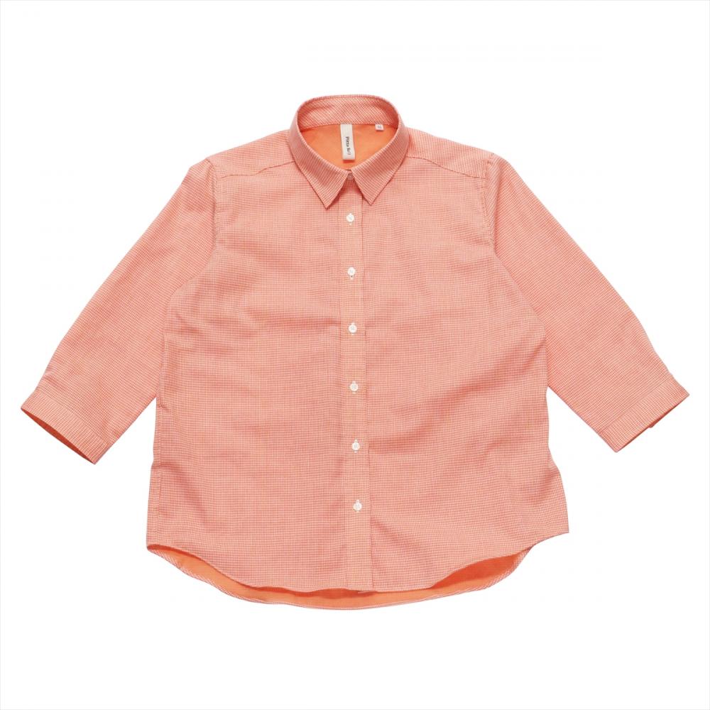 Pitta Re:)】 カジュアルシャツ ふわっとガーゼシャツ レギュラー 七分