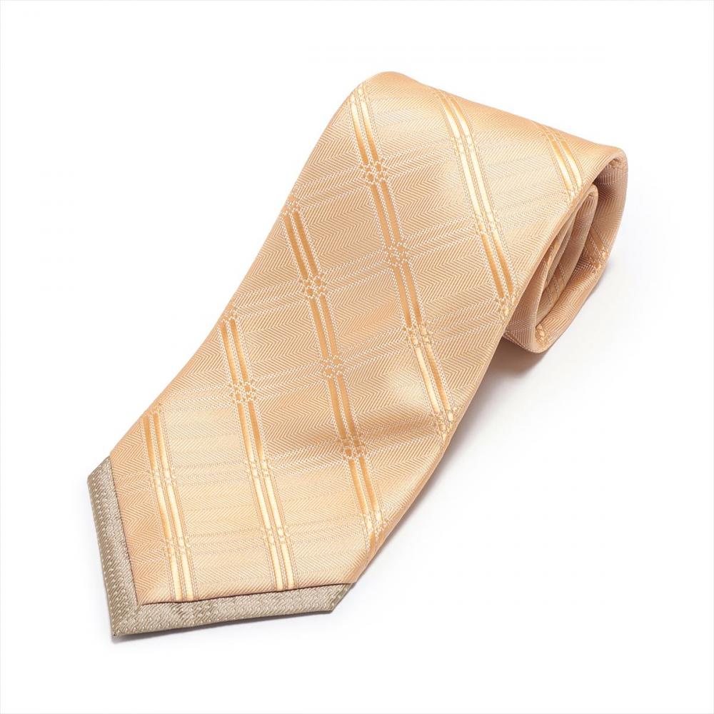 ネクタイ 剣先切り替え オレンジ ビジネス フォーマル(912 オレンジ