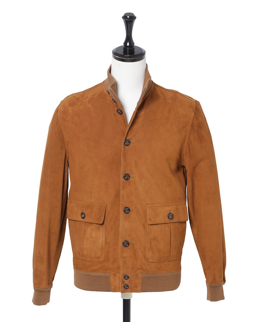 スエードブルゾン（アンラインド ）【VALSTARINO/REGULAR FIT