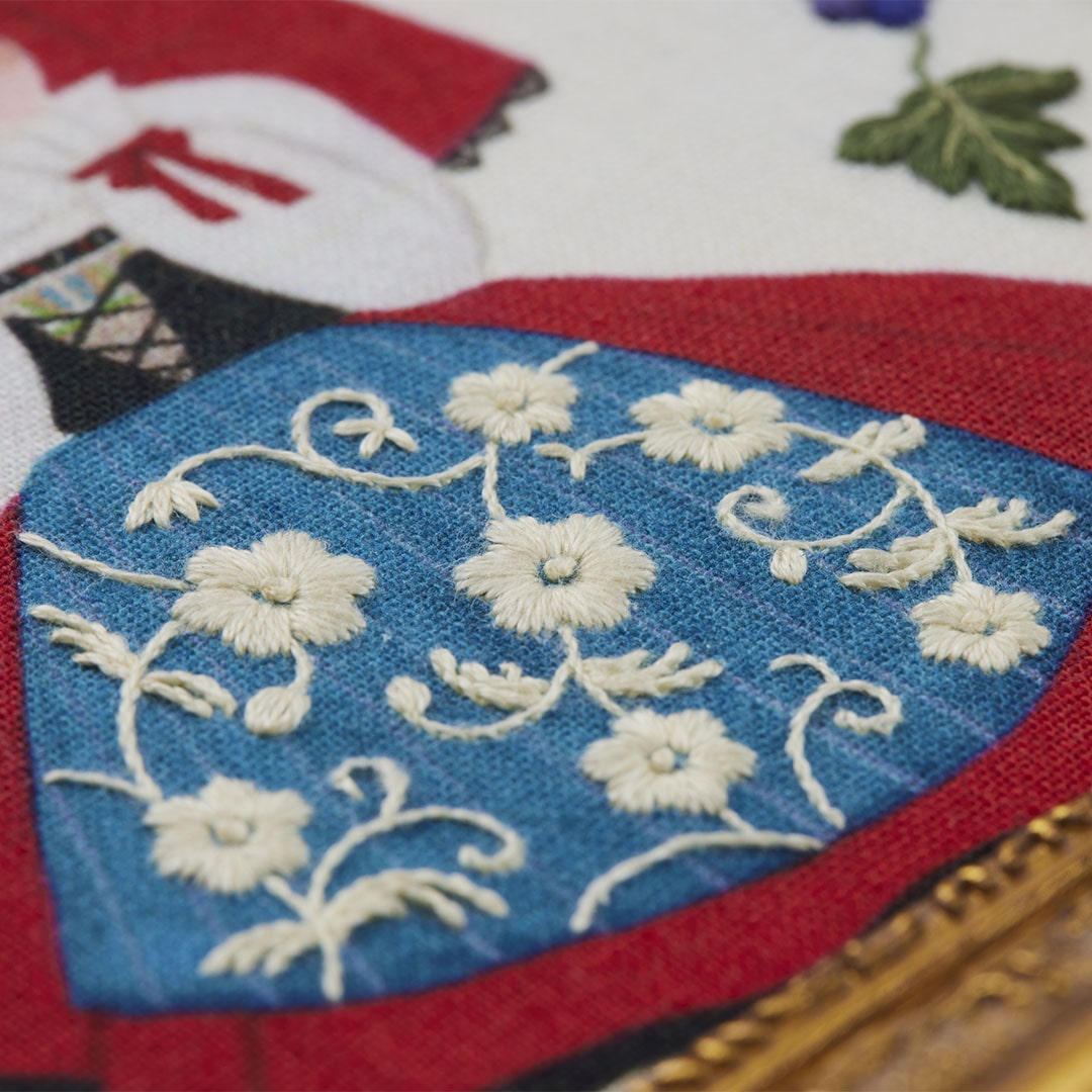 柏木リエさん×bitteさん 民族衣装の刺繍フレーム「フランス」: キット