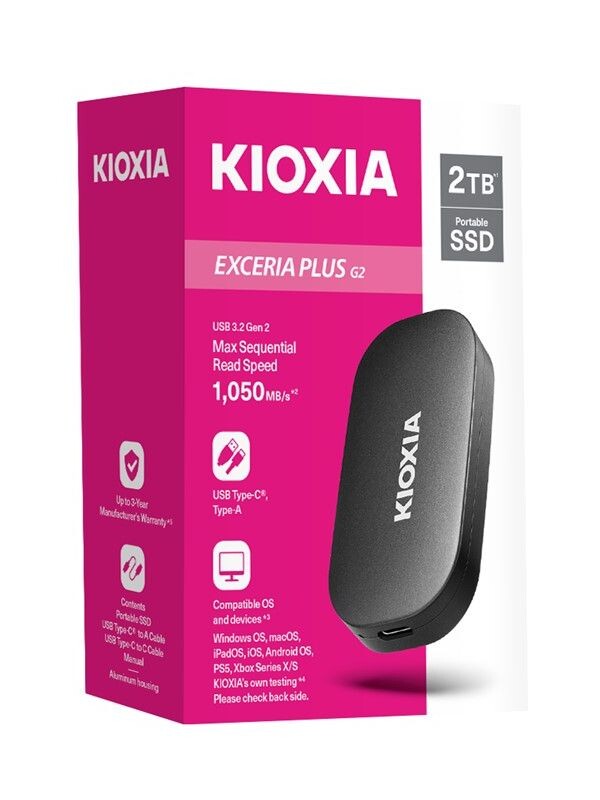 KIOXIA Announces the EXCERIA PLUS G2 Portable SSD Series | TechPowerUp
