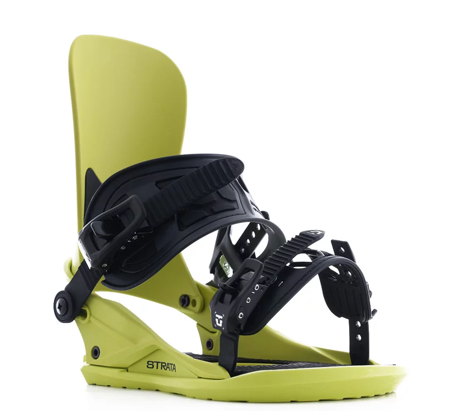 Union Strata Snowboard Bindings (Closeout) 2025 - acid green | Tactics