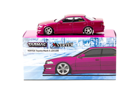 Tarmac Works 1/64 VERTEX Toyota Mark II JZX100 Red Metallic - GLOBAL64